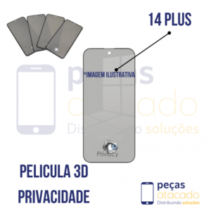 P-0725 PELICULA IPHONE 14 PLUS 3D PRIVACIDADE