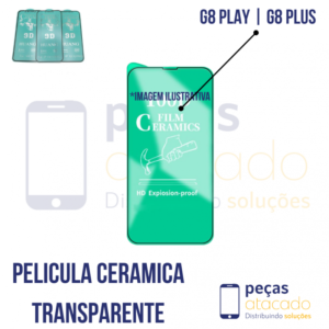 P-0186 PELICULA MOTOROLA MOTO G8 PLAY | G8 PLUS CERAMICA TRANSPARENTE