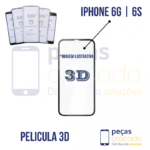 P-0363 PELICULA IPHONE 6G | 6S 3D (Preto)
