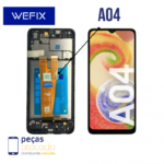 S-0559 FRONTAL SAMSUNG A04 (SM-A045M) COM ARO WEFIX IPS LCD