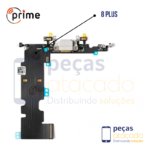 SB-0292 FLEX CONECTOR DE CARGA  IPHONE 8G PLUS PRIME – PRATA (PRIME)