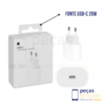 FONTE 1 LINHA APPLE USB-C 20W (A2347)