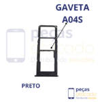 CH-0032 GAVETA CHIP SAMSUNG A04S PRETO