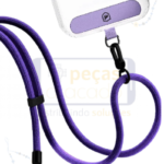 CORDÃO REFORÇADO PARA CELULAR ROXO