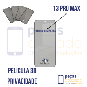 P-0711 PELICULA IPHONE 13 PRO MAX 3D PRIVACIDADE