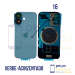 N-0086 TAMPA TRASEIRA COM SUPORTE E IMÃ IPHONE 16 BRANCO