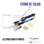 FERRO DE SOLDA ELÉTRICO 60W 6 PONTAS 220V