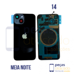 N-0066 TAMPA TRASEIRA COM SUPORTE E IMÃ IPHONE 14 PRETO MIDNIGHT