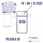 P-0369 PELICULA IPHONE 7G | 8G | SE 2020 3D (Preto)