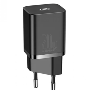 FONTE BASEUS USB-C GAN 5 1C 20W (MINI) PRETO