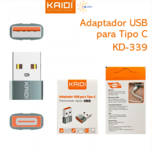 ADAPTADOR OTG USB PARA TIPO C KAIDI (KD-339)
