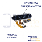 G-0052 KIT CAMERA TRASEIRA COMPLETO XIAOMI NOTE 8 ORIGINAL RETIRADA