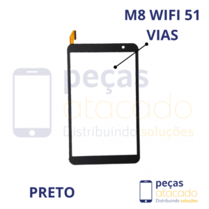 TOUCH TABLET MULTILASER M8 51 VIAS PRETO