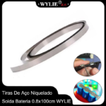 TIRAS DE AÇO NIQUELADO SOLDA BATERIA WYLIE