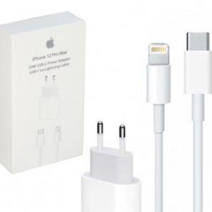 KIT CARREGADOR 1 LINHA APPLE USB-C PARA LIGHTNING 20W (A2347)