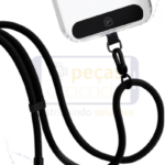 CORDÃO REFORÇADO PARA CELULAR PRETO