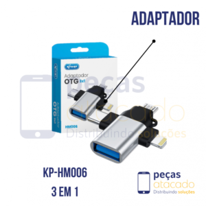 ADAPTADOR KNUP 3 EM 1 KP-HM006