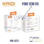 FONE DE OUVIDO SEM FIO KAIDI KNC-4231