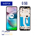 S-0301 FRONTAL MOTOROLA MOTO G 5G (XT-2113) COM ARO PRETO WEFIX IPS