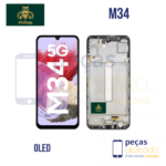 S-0848 FRONTAL SAMSUNG M34 (SM-M346B) COM ARO PRETO WE KEEP OLED