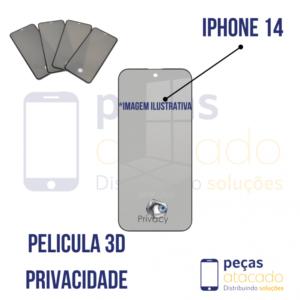 P-0723 PELICULA IPHONE 14 3D PRIVACIDADE