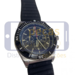 RELOGIO BREITLING 1884 CHRONOMETER (PULSEIRA PRETA EMBORRACHADA)
