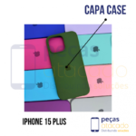 CAPA  CASE SILICONE IPHONE 15 PLUS
