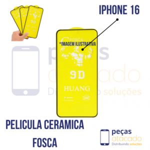 P-0449 PELICULA IPHONE 16 CERAMICA FOSCA