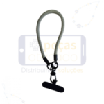 CORDÃO DE PULSO PARA CELULAR CINZA