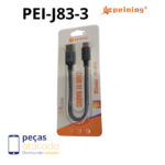 CABO PEINING USB | TIPO C 24CM 6A (PEI-J83-3)