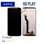 S-0232 FRONTAL MOTOROLA MOTO G6 PLAY | E5 SEM ARO PRETO WEFIX IPS