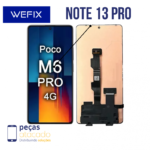 S-0718 FRONTAL XIAOMI NOTE 13 PRO 4G | POCO M6 PRO 4G SEM ARO PRETO AMOLED WEFIX