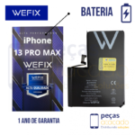BA-0623 BATERIA WEFIX IPHONE 13 PRO MAX (A2643) ANATEL (1 ANO DE GARANTIA)