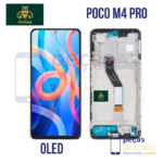 S-0487 FRONTAL XIAOMI POCO M4 PRO 4G (2201117PG) COM ARO PRETO WE KEEP OLED