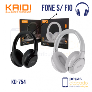 FONE DE OUVIDO SEM FIO KAIDI KD-754 (Preto)