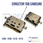C-0072 CONECTOR DE CARGA SAMSUNG TAB A8 X200 – X205 | A9 PLUS – X210 – X216