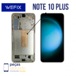 s-0909 FRONTAL SAMSUNG NOTE 10 PLUS COM ARO PRATA NACIONAL WEFIX OLED
