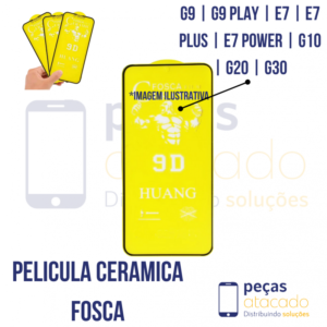 P-0190 PELICULA MOTOROLA MOTO G9 | G9 PLAY | E7 | E7 PLUS | E7 POWER | G10 | G20 | G30 CERAMICA FOSCA