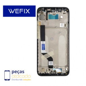 S-0507 FRONTAL XIAOMI NOTE 7 (M1901F7G) COM ARO PRETO  WEFIX IPS