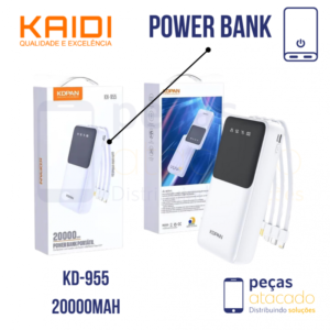 POWER BANK PORTÁTIL KAIDI 20000MAH (KD-955)