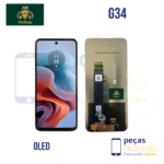 S-0809 FRONTAL MOTOROLA MOTO G34 XT2363 SEM ARO  WE KEEP OLED
