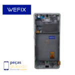 FRONTAL SAMSUNG A52 4G (SM-A528) 5G (SM-A525) COM ARO PRATA WEFIX