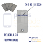 P-0370 PELICULA IPHONE 7G | 8G | SE 2020 3D PRIVACIDADE (Preto)