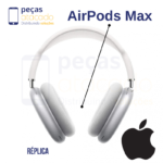 AIRPODS MAX COM SMART CASE FONE DE OUVIDO SEM FIO BLUETOOTH (A2096) – PRATA